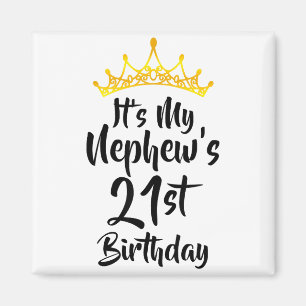 Íman É o 21º Aniversário do Meu Sobrinho Coroa Feliz 21