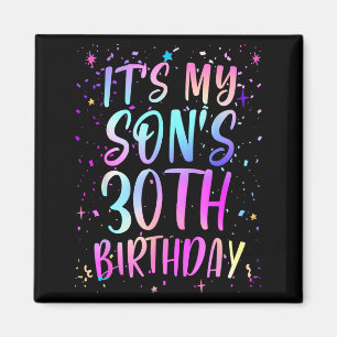 Íman É o 30º Aniversário do Meu Filho Colorido Feliz 30