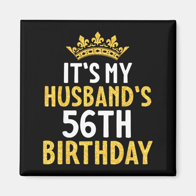 Íman É o 56º Aniversário do Marido Feliz Design (Frente)
