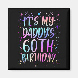 Íman É o 60º Aniversário do Meu Papai Colorido Feliz 60