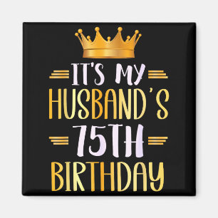 Íman É o 75º aniversário do meu marido Feliz 75 anos _