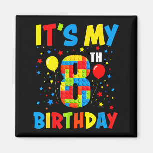Íman É o 8º aniversário de 8 anos de blocos de construç