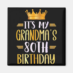 Íman É o 80º aniversário da minha avó Feliz 80 anos _