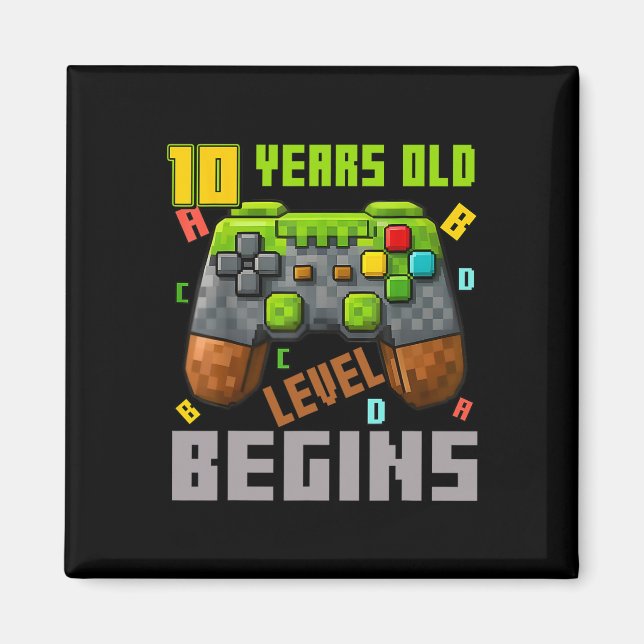 Íman É o meu 10º aniversário Pixel Gaming Controller 10 (Frente)