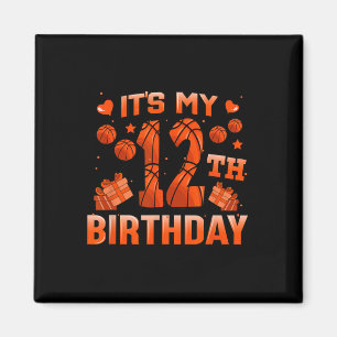 Íman É o meu 12 Birthday Bysketbyll Boys Garotas 12 Ano