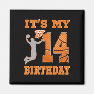 Íman É o meu 14 Birthday Bysketbyll Dunk Boy 14 anos