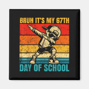 Íman É o Meu 67º Dia de Escola Bruh Seis Sete Meme Meni