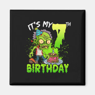 Íman É o meu aniversário de 7, Zombie de 7 anos