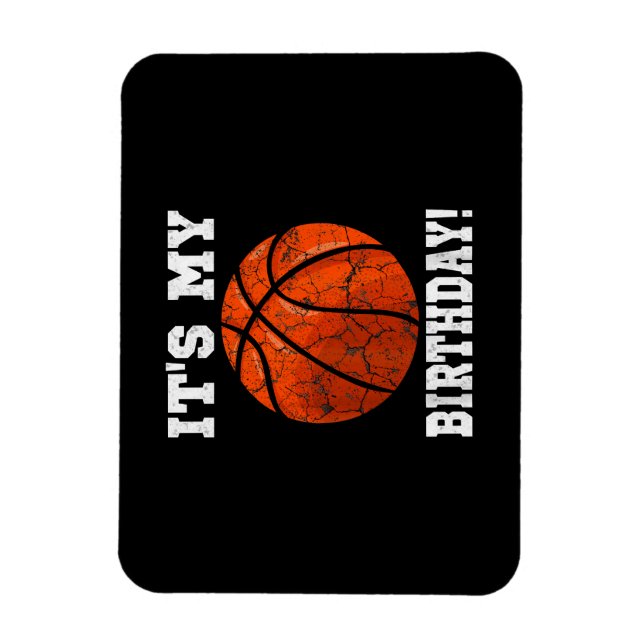 Íman É o meu Aniversário, jogador de basquetebol. (Vertical)