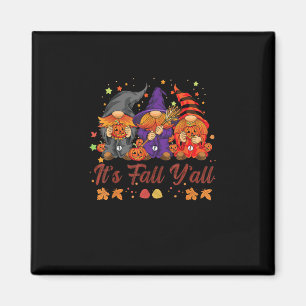 Íman É o outono de todos os gnomos do Halloween Pumpkin