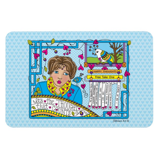 Íman É o pensamento que conta o ímã flexível 6"x4" (Horizontal)