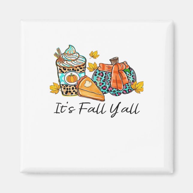 Íman É o Pumpkin Spice Leopard Pumpkin Pie (Frente)