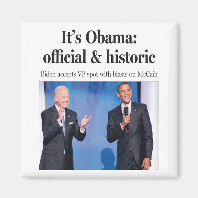 Íman É Obama: Imagem Oficial e Histórica (Frente)