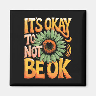 Íman É okay citação design faixa verde