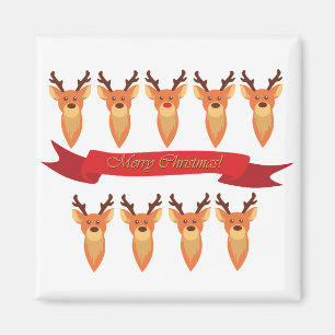Íman e Papais noeis Reindeer