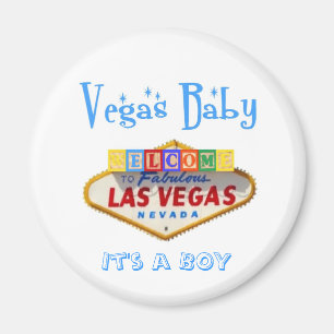 Íman É um anúncio do bebê de Vegas do MENINO!