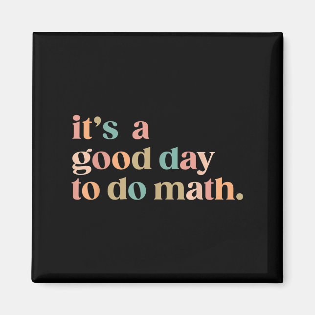 Íman É Um Bom Dia Fazer Matemática De Volta Ao Professo (Frente)