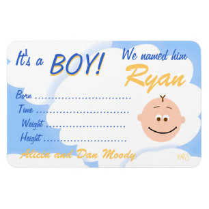 Íman É um ímã personalizado anúncio do menino