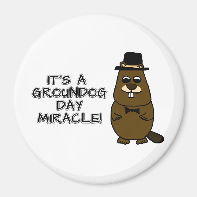 Íman É um milagre do Dia da Marmota (Frente)