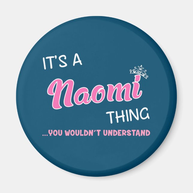 Íman É uma coisa da Naomi que você não entenderia (Frente)