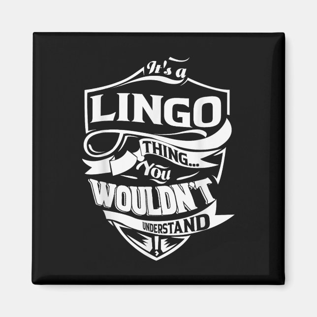 Íman É Uma Coisa De Lingo. (Frente)