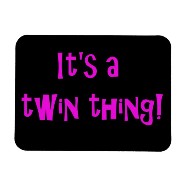 Íman É uma coisa gêmea! IMAN (Horizontal)