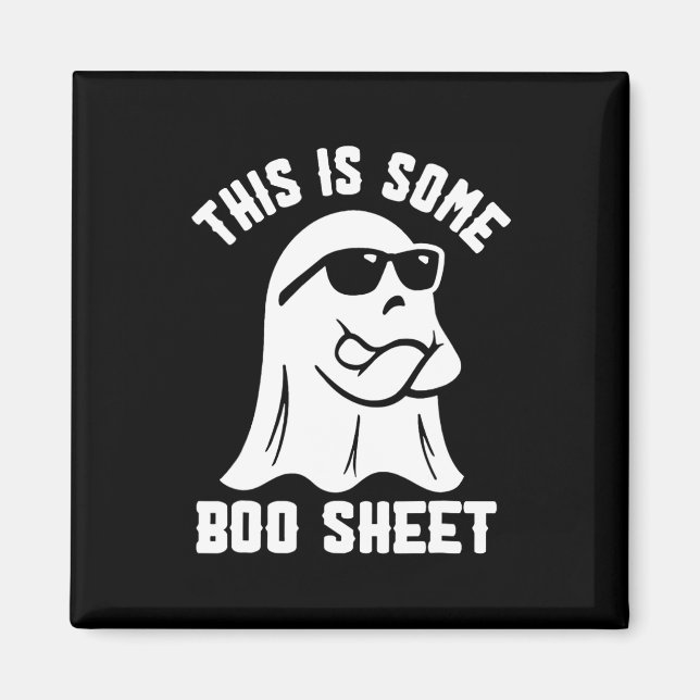 Íman É Uma Festeira De Boo Halloween Ghost Engraçado? (Frente)