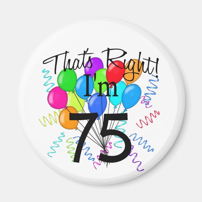 Íman É verdade, tenho 75 anos - Aniversário (Frente)