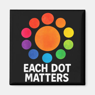 Íman Each Dot Matters Polka Dot Lover Happy Dot Day