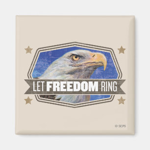 Íman Eagle-Deixe o anel da liberdade