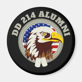 Íman Eagle Emblem USA Flag | DD 214 Alumni