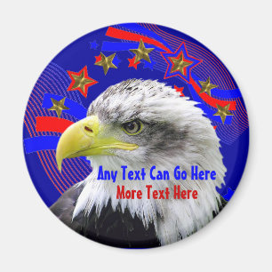 Íman Eagle patriótico e ímã das estrelas do ouro