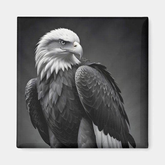 Íman Eagle Wildlife Maiúscula Wallpaper da Nature (Frente)