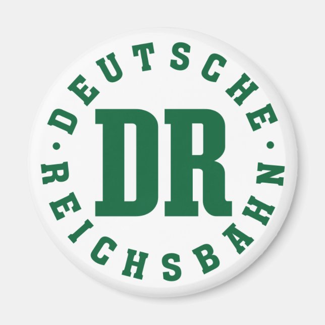 Íman East German Railroad. (Frente)