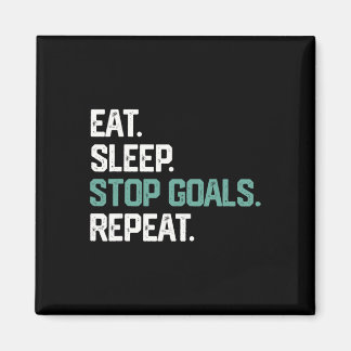 Íman Eat Sleep Stop Goals Repeat Goalie Soccer Hockey K