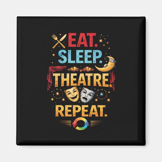 Íman Eat, Sleep, Theatre, Repeat (Frente)