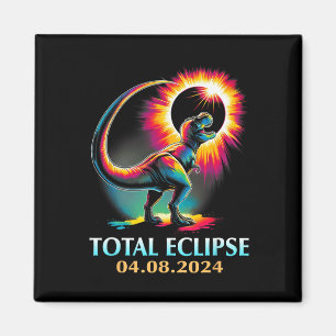 Íman Eclipse 2024 Eclipse Solar Total T Rex Dinossauro