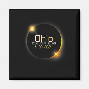Íman Eclipse 2024 Shirt State Ohio Total Solar Eclipse