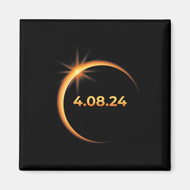 Íman Eclipse Solar 2024 América Totalidade 04 08 24 Spr (Frente)