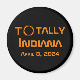 Íman Eclipse Solar 2024 de Indiana Total