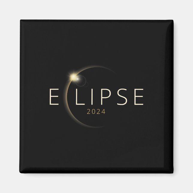 Íman Eclipse Solar 2024 Eclipse Solar Total 4.08.24 (Frente)
