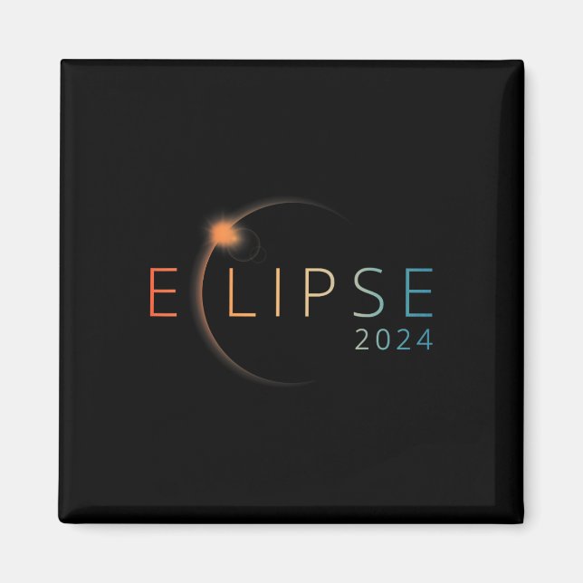 Íman Eclipse Solar 2024 Eclipse Solar Total 4.08.24 (Frente)