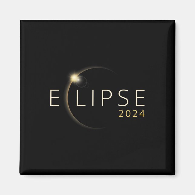Íman Eclipse Solar 2024 Eclipse Solar Total 4.08.24 5 (Frente)