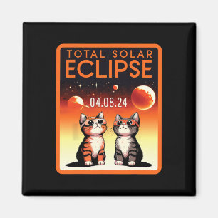 Íman Eclipse Solar 2024 Gatos Eclipse Solar Total 4.08.