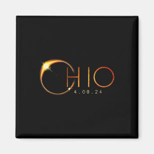 Íman Eclipse Solar 2024 State Ohio Total Eclipse Solar