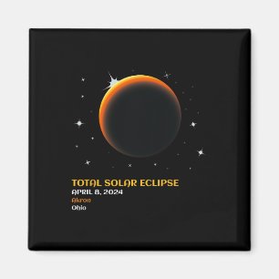 Íman Eclipse Solar 2024 Totalidade 8 de Abril
