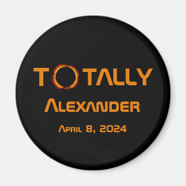 Íman Eclipse Solar 2024 Totalmente Pessoal