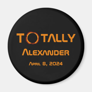 Íman Eclipse Solar 2024 Totalmente Pessoal