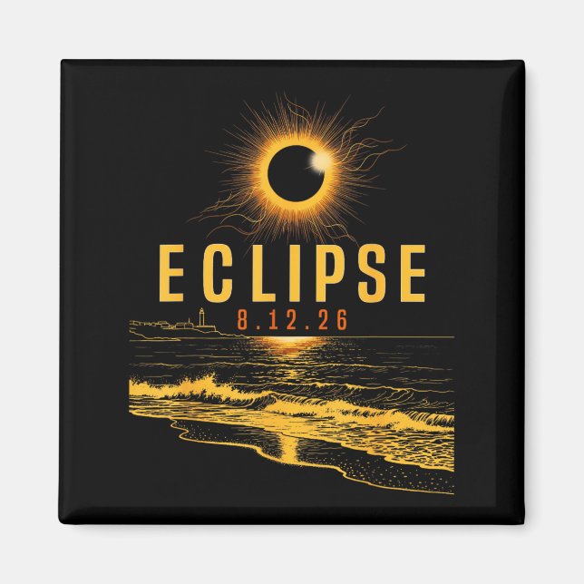 Íman Eclipse Solar 2026 1282026 Eclipse-Total no Mar 26 (Frente)
