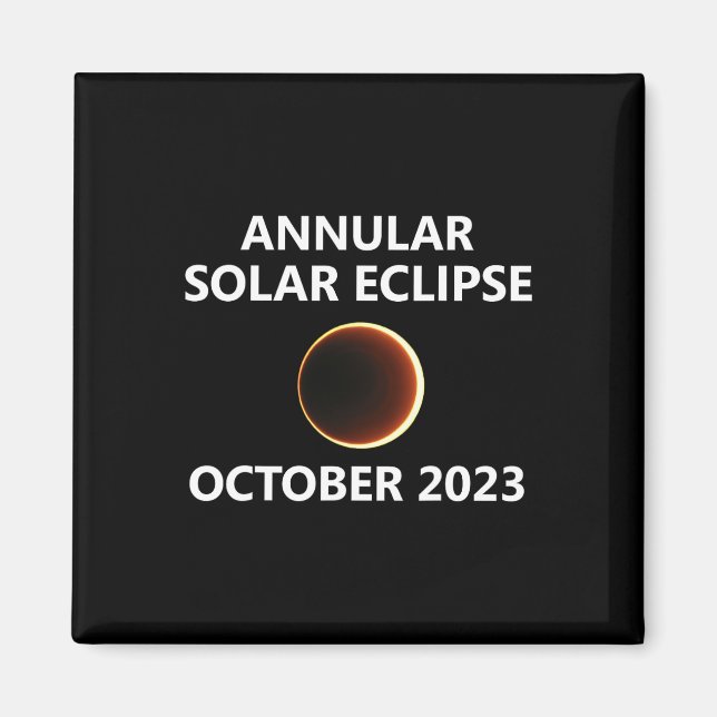 Íman Eclipse Solar Annular outubro 14 Out 14 (Frente)